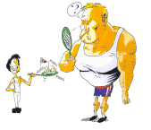 Animierte GIFS Badminton 3
