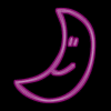 Animierte GIFS Neon Mond