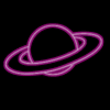 Animierte GIFS Neon Planet