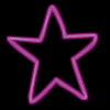 Animierte GIFS Neon Sterne