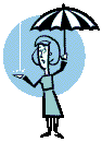 Animierte GIFS Regenschirme