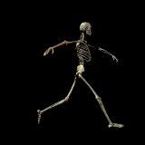 Animierte GIFS Skelette