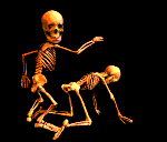 Animierte GIFS Skelette 2
